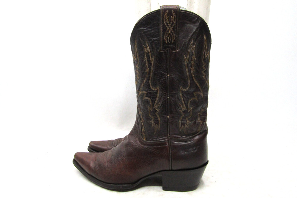 Sonora By Double H Womens Sz 6.5 M Brown Leather Cowboy Boots